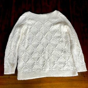 Loft size large white sweater